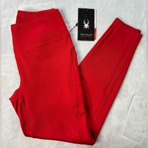Spyder Red High-Rise Leggings MEDIUM NWT